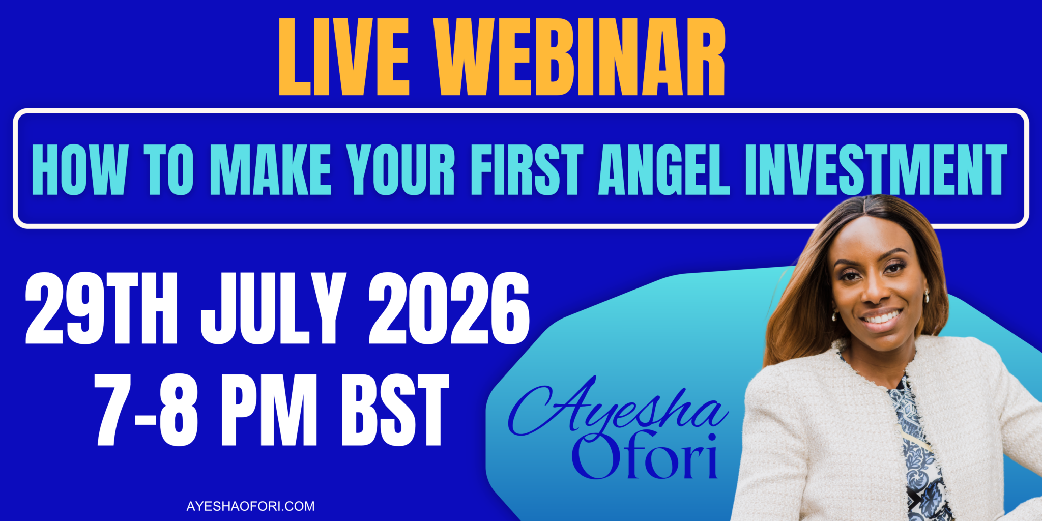 FREE WEBINAR: Wednesday 29th July, 7pm UK time
